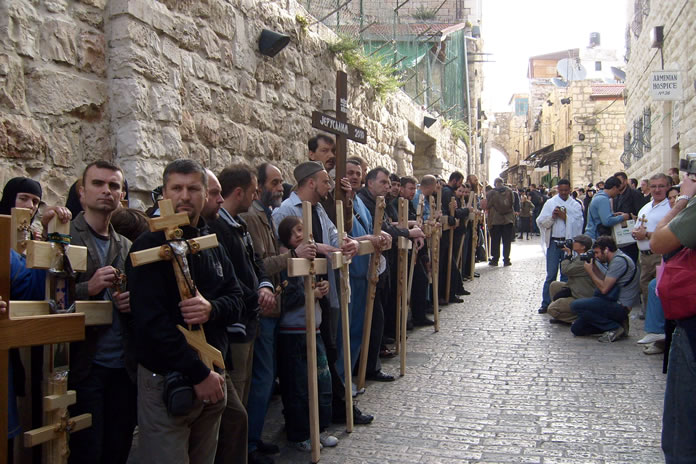 Pilgrims from Serbia, on the Way of the Cross